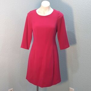 Vince Camuto Hot Pink Long Sleeve Dress, Size 12